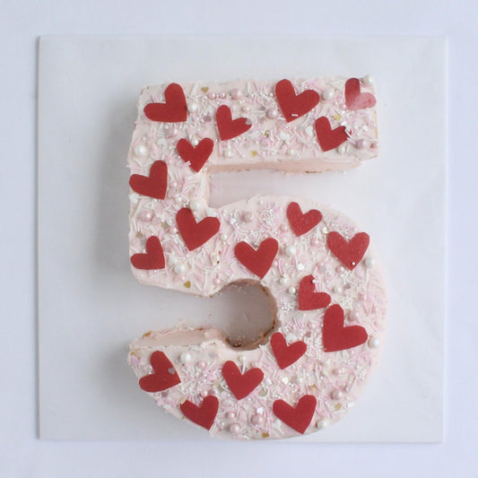 Red Heart Number Cake Kit