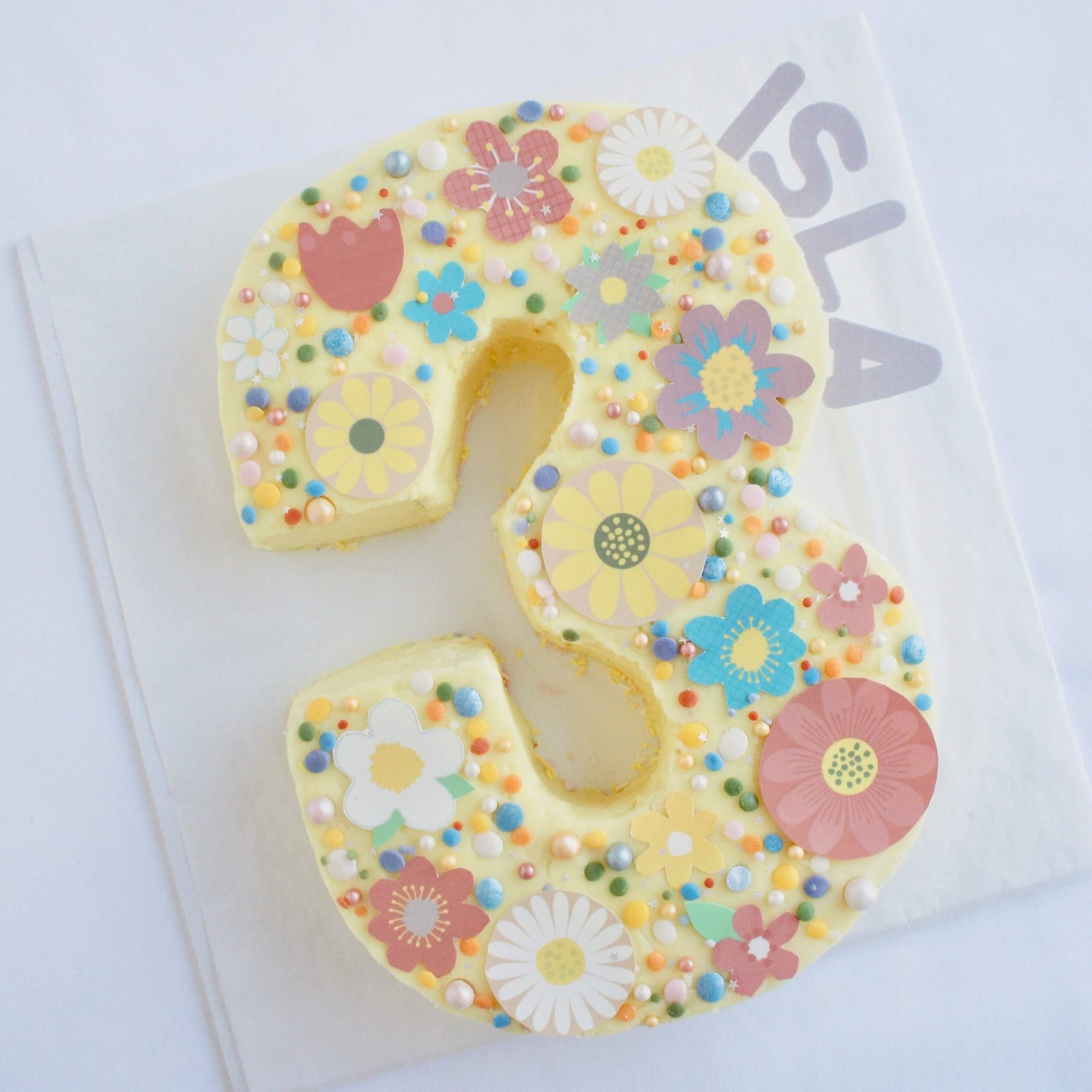 Wildflower Number Cake Kit Bake Believe - Main Image