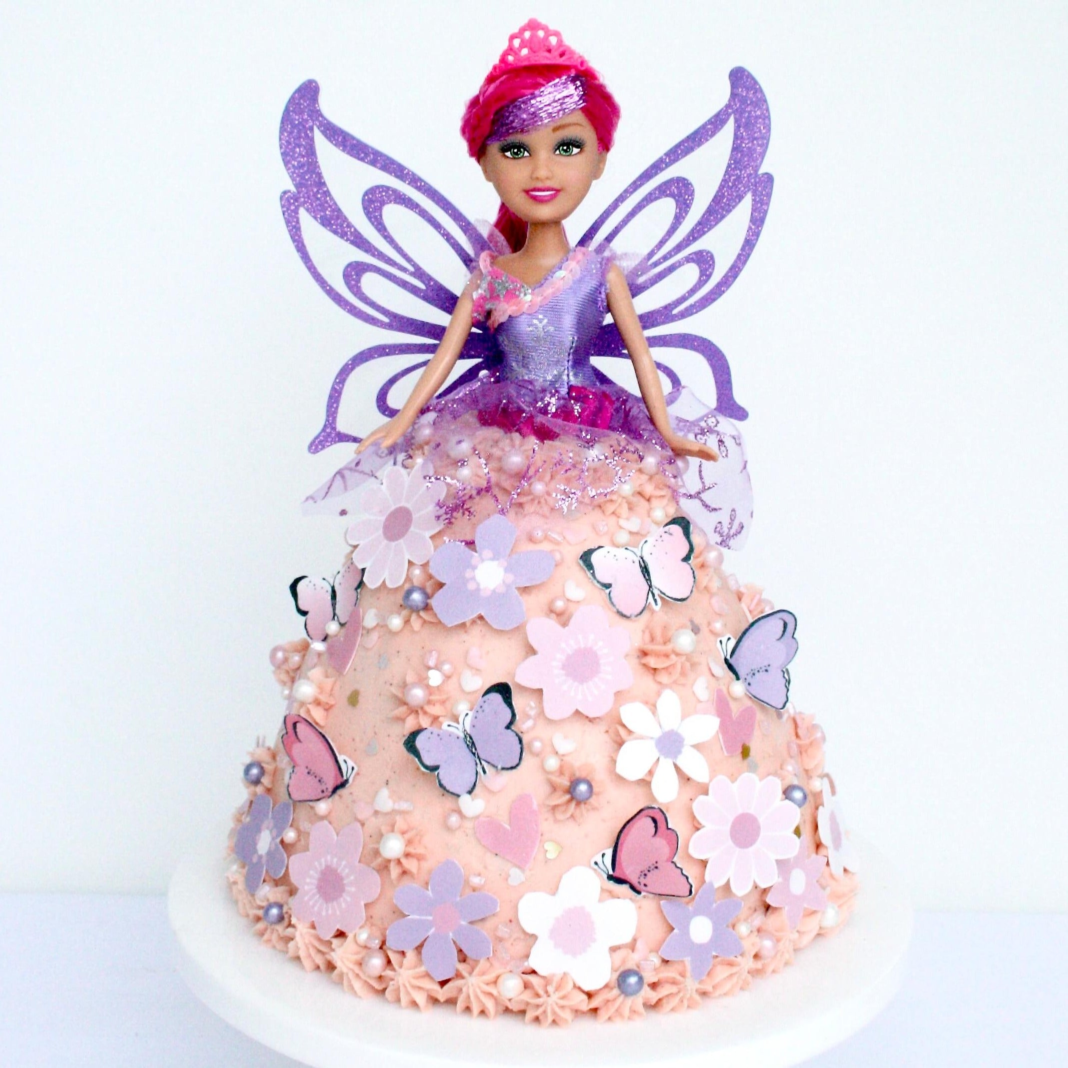 Barbie Fairy cake | Barbie Fairy Cake with pink ruffle fonda… | Stylishly  Sweet Cakes | Flickr