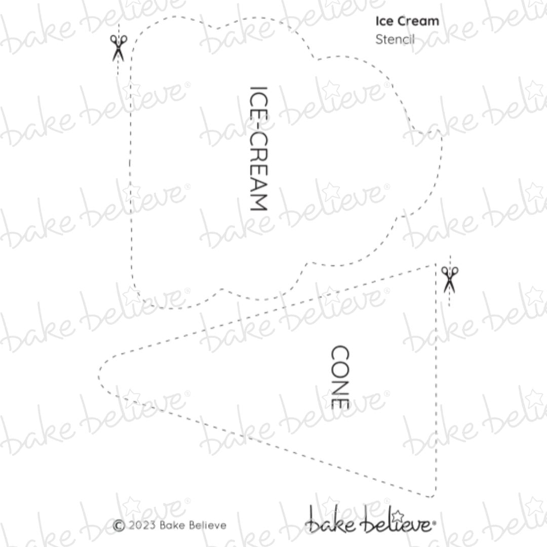 Ice Cream Stencil