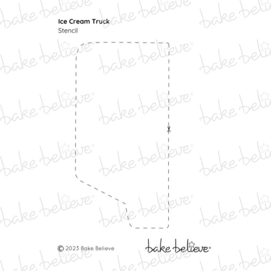 Ice Cream Truck Stencil