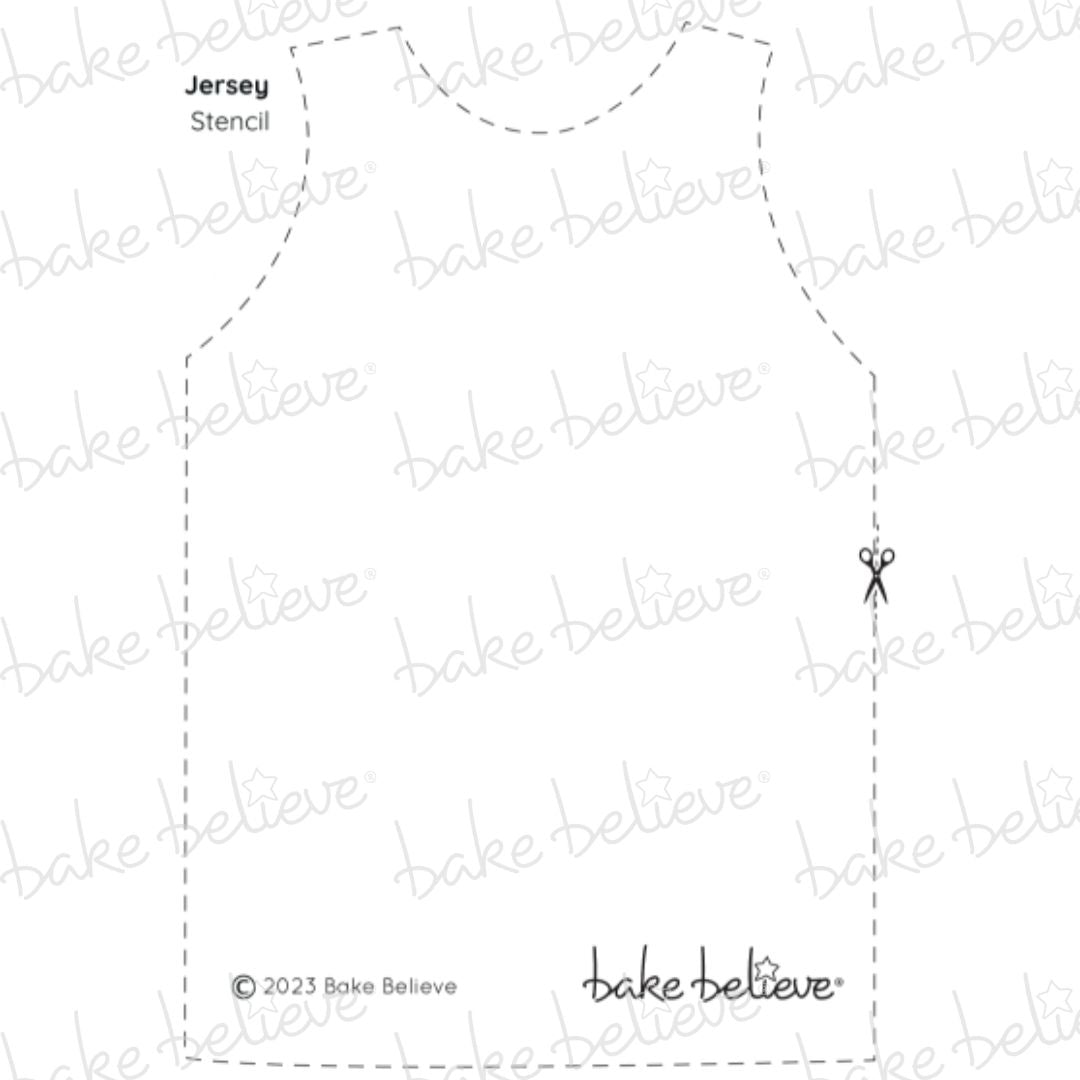 Jersey No Sleeves Stencil