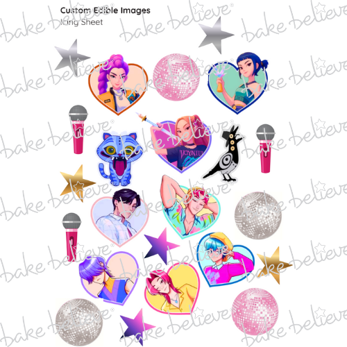 KPop Inspired Edible Images