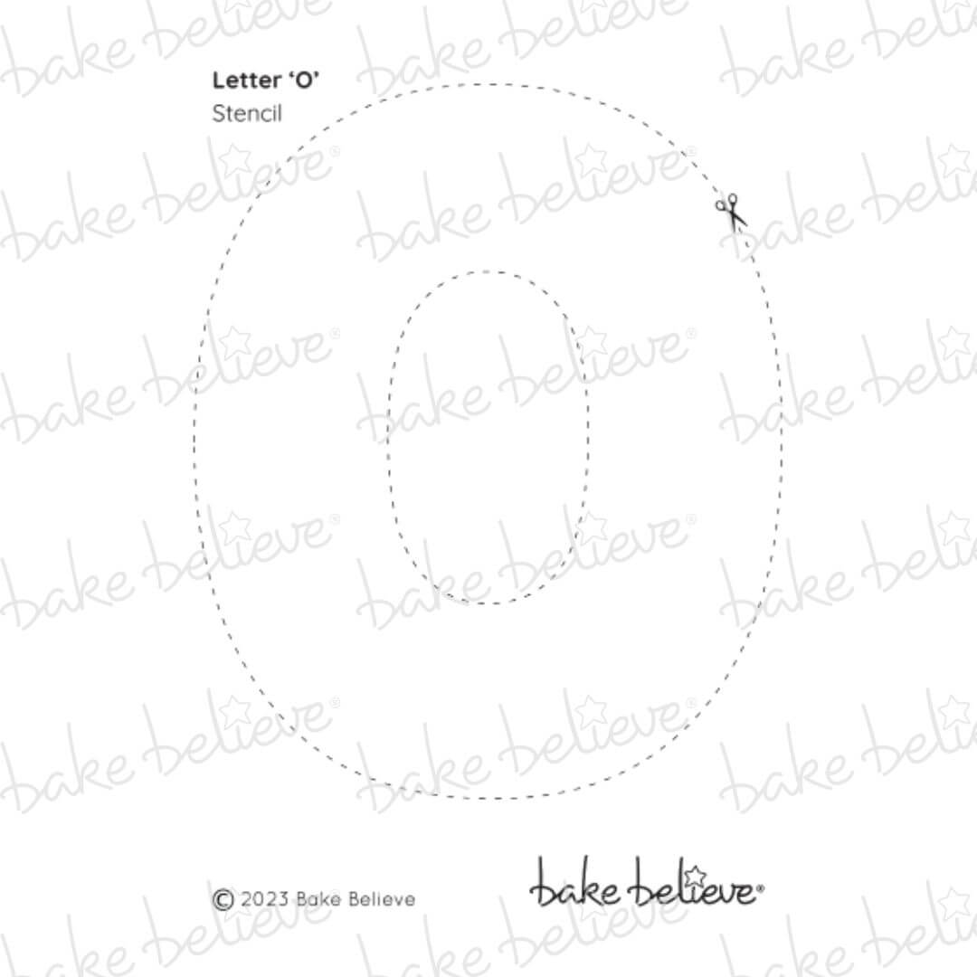 Letter O Stencil