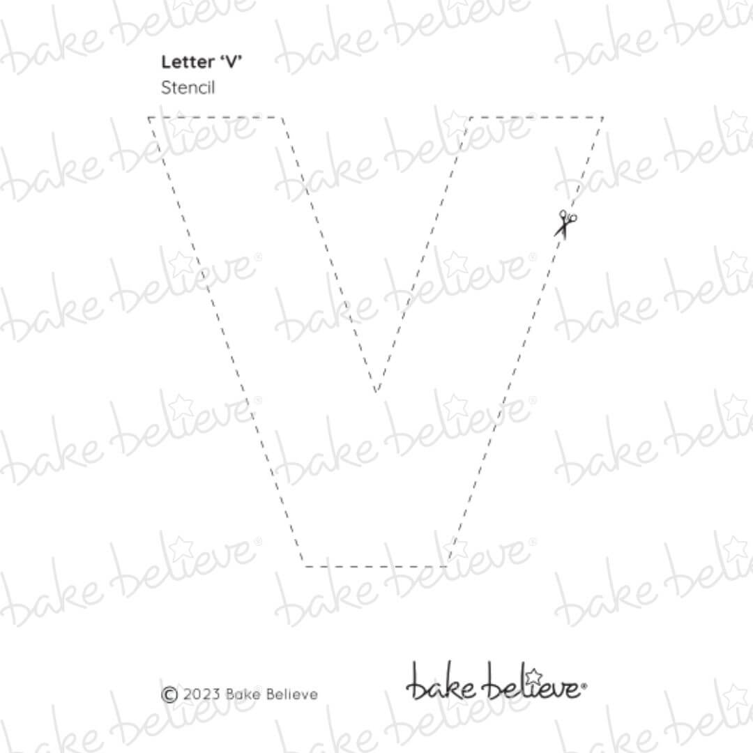 Letter V Stencil