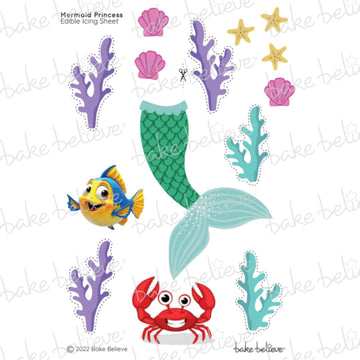 Mermaid Princess Edible Images