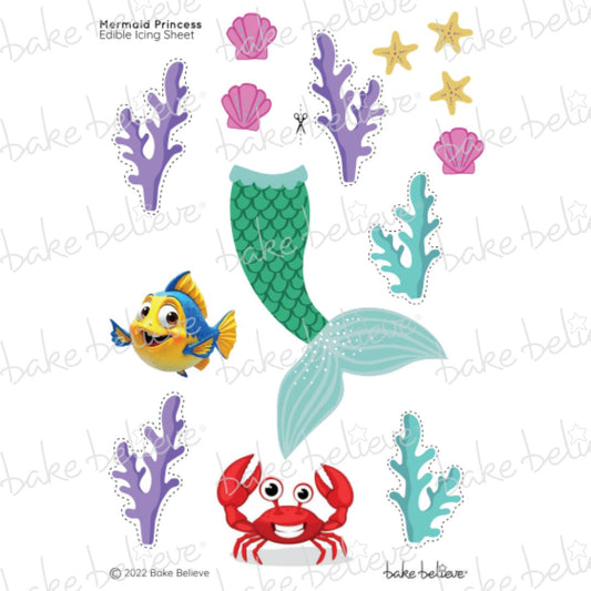 Mermaid Princess Dolly Varden Edible Images
