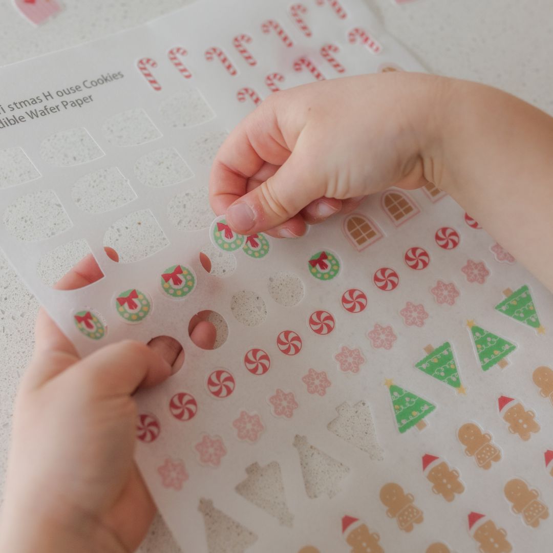 Mini Gingerbread Houses Edible Images