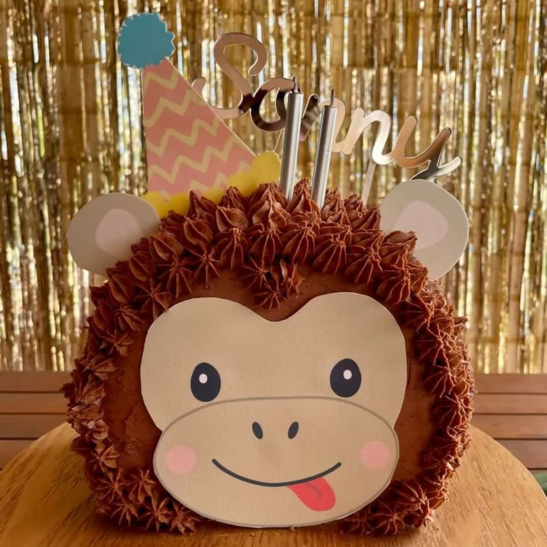 Coolest Monkey Birthday Cake Design