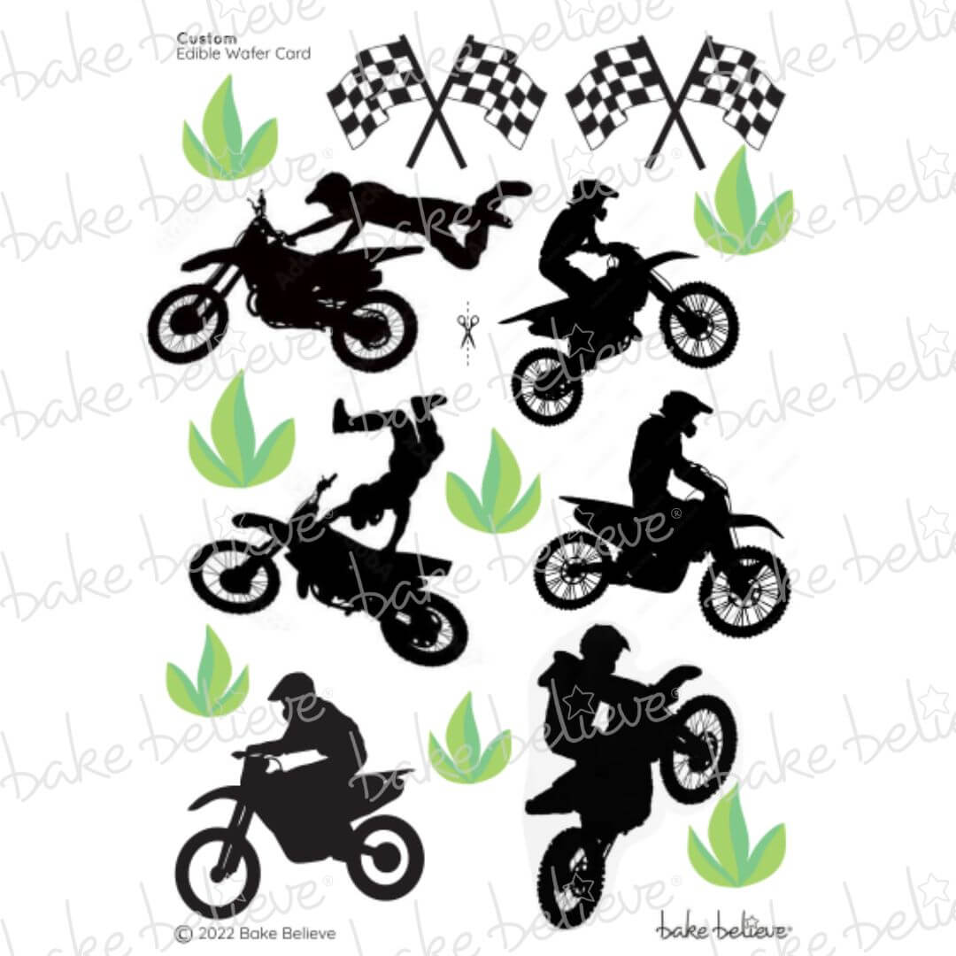 Motocross Number Edible Images