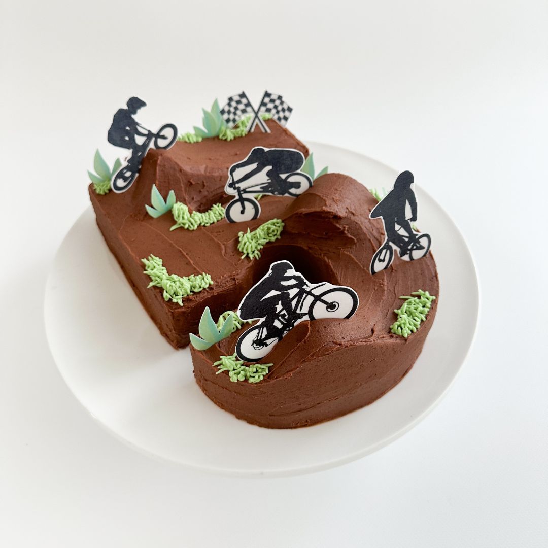 Picture of Mountain Bike Number Cake Kit | Bake Believe