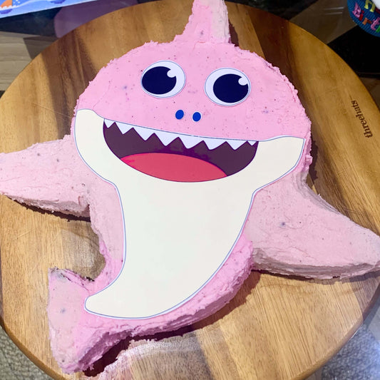 Custom Pink Shark Cake Kit