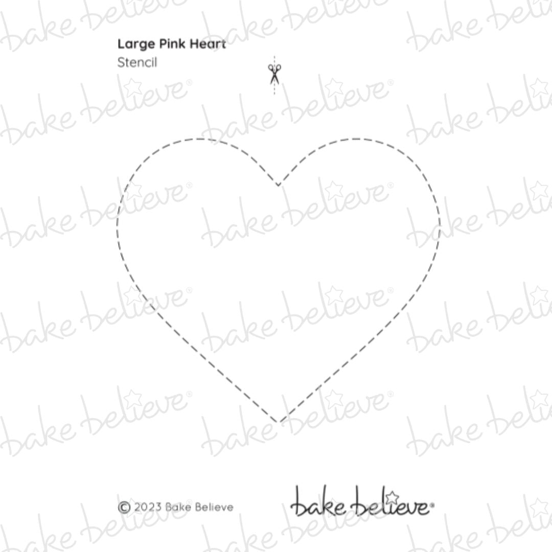 Pink Heart Stencil