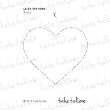 Pink Heart Stencil