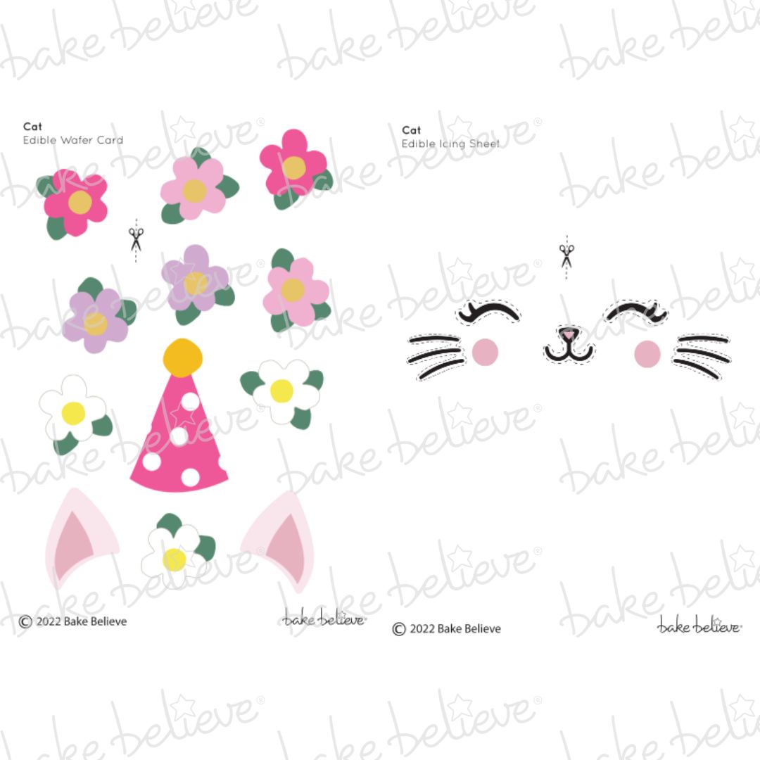 Pink Cat Edible Images