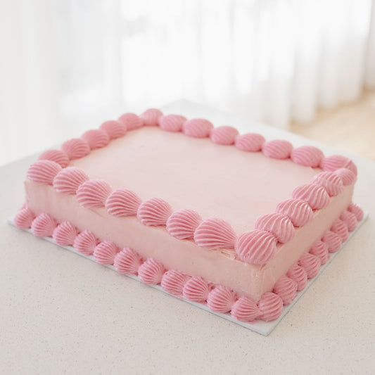 Pink Rectangle Vintage Cake Kit