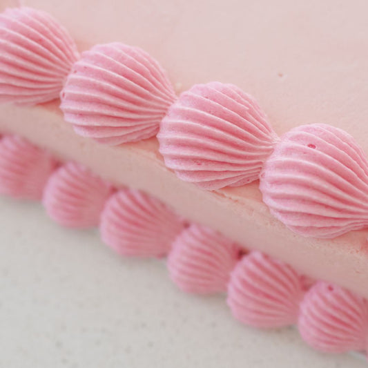 Pink Rectangle Vintage Cake Kit