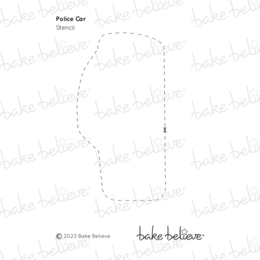 Police Car Stencil