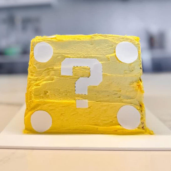 Minecraft Question Block Cake Kit