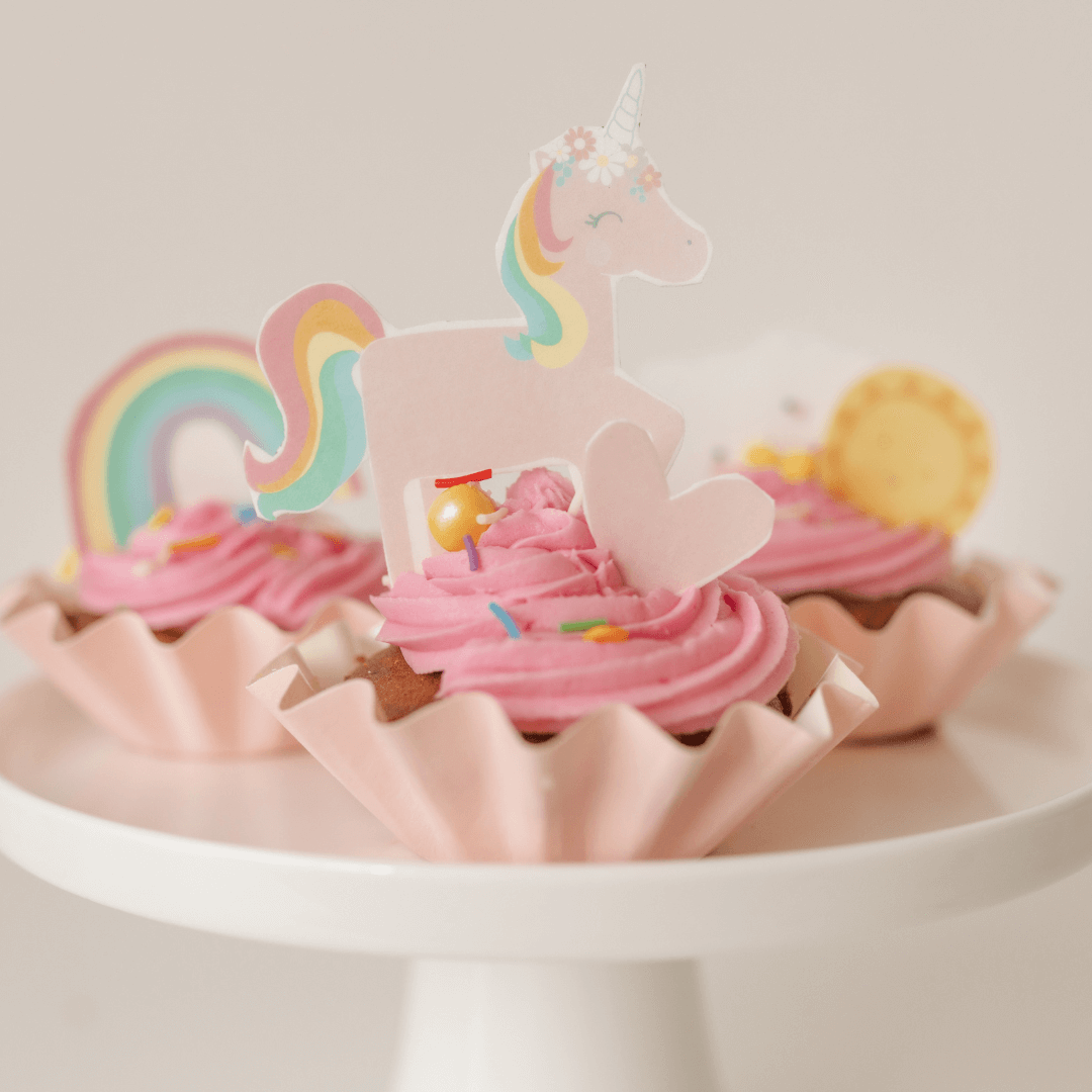 Rainbow Unicorn Cupcakes