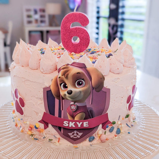 Custom Pink Rescue Pup Cake Kit