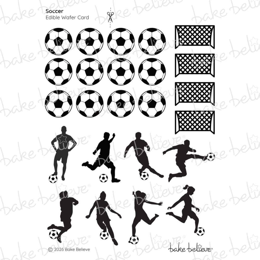 Soccer Cupcake Edible Images