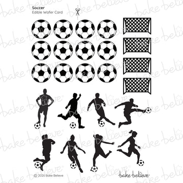 Soccer Cupcake Edible Images