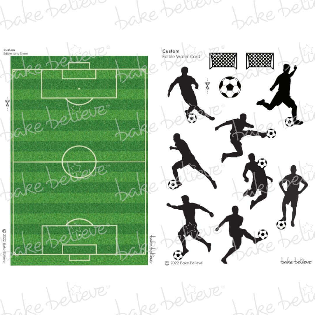 Soccer Pitch Boys Edible Images