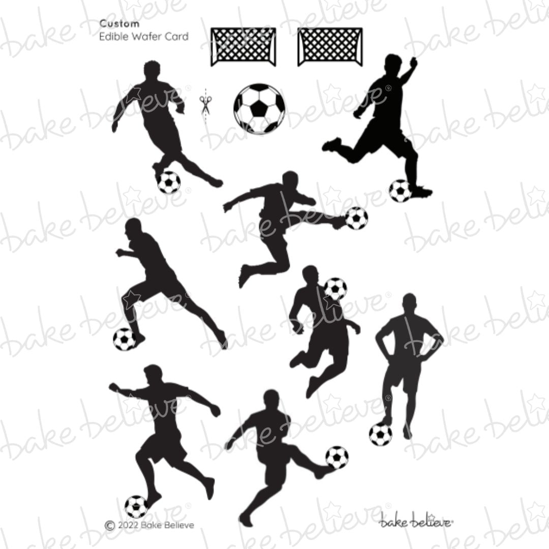 Boys Soccer Players Edible Images