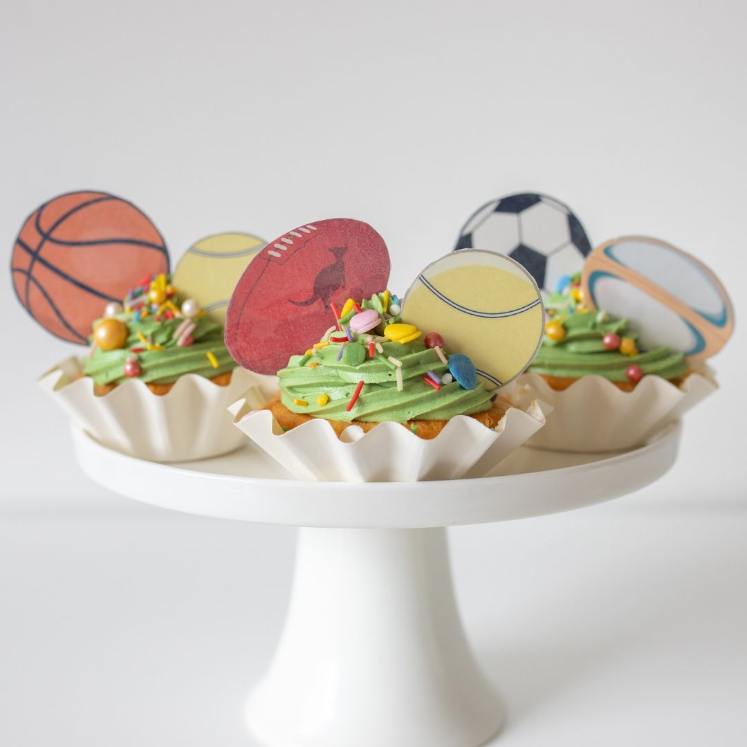 Sports Ball Mix Cupcake Kit