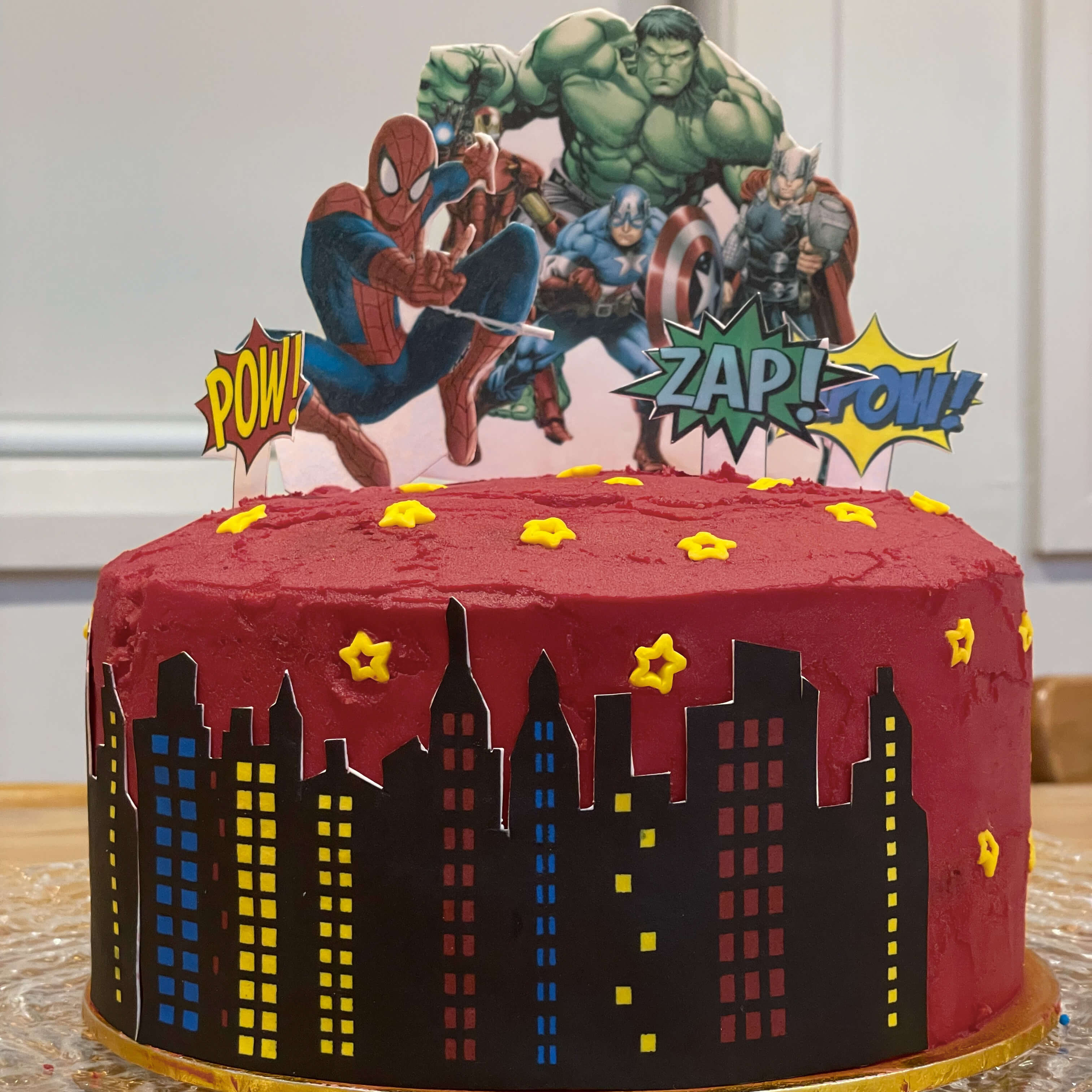 Superheros Buttercream Birthday Cake – Blue Sheep Bake Shop