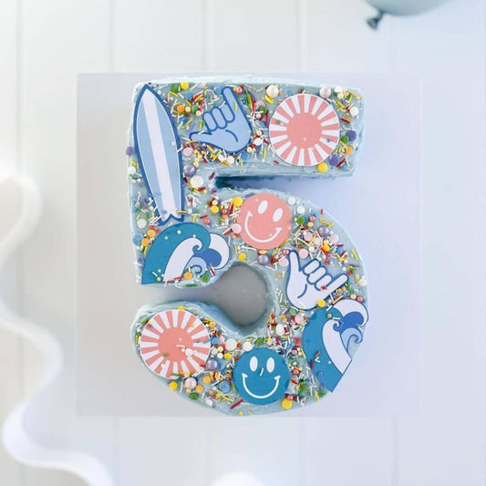 Surf's Up Number Cake Kit