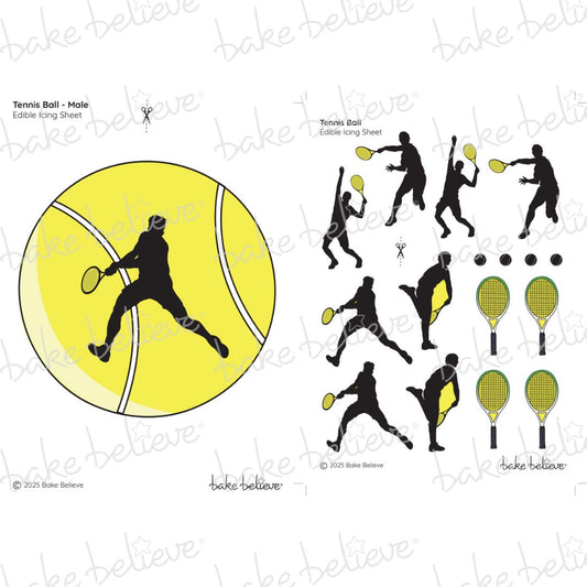 Male Tennis Ball Edible Images