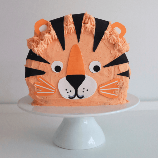 1-TIER ROUND TIGER BEER DESIGN CAKE | Sugee cake - 1KG – Rosalind Home Bakes