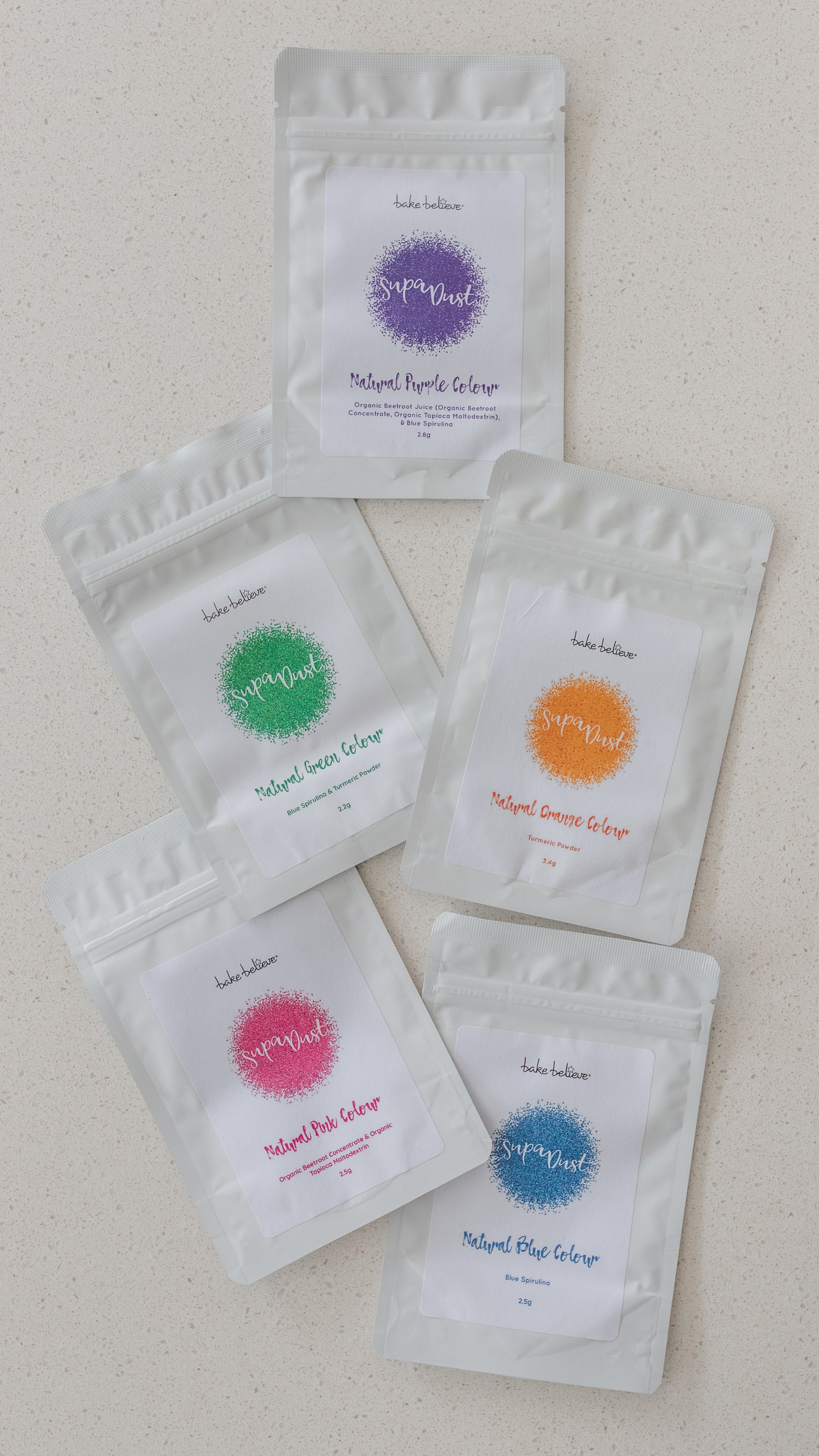 5 Pack Value Natural Supadust Colours
