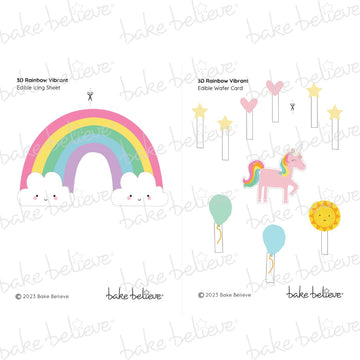 Rainbow Unicorn Edible Image Set
