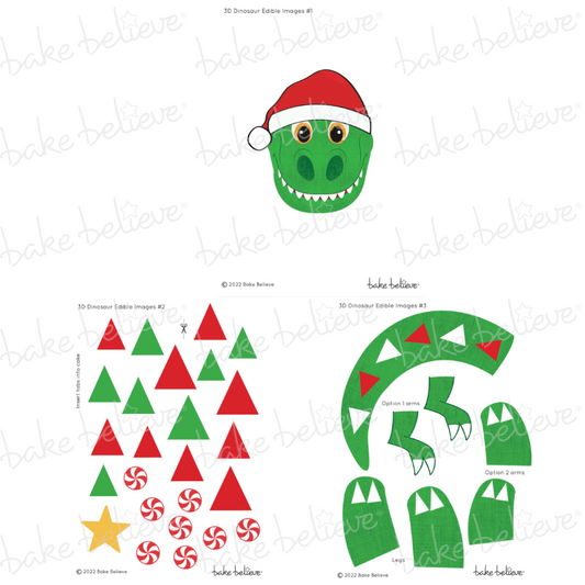 Christmas Rex Edible Image Set