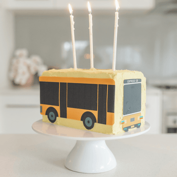 Yellow Bus Cake Kit