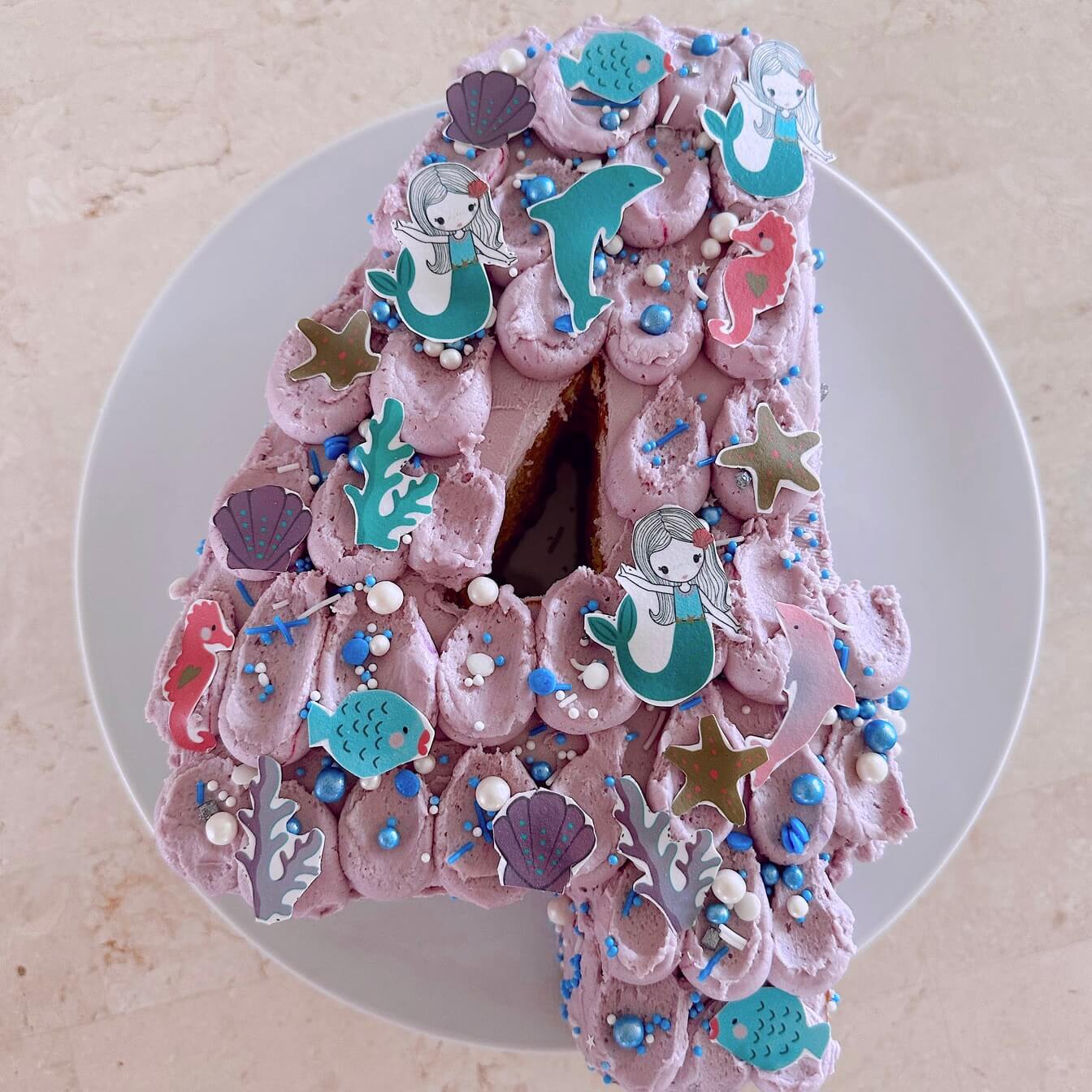 Mermaid Number Cake Kit