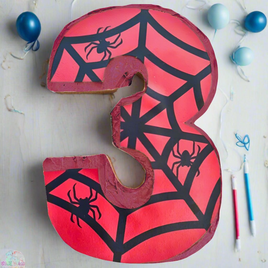 Amazon.com: Spider 3rd Birthday Cake Topper Spider Cartoon Movie Themed  Happy 3s Birthday Cake Decorations for Men Boy Children three Bday Party  Supplies Double Sided Glitter Black Décor : Grocery & Gourmet