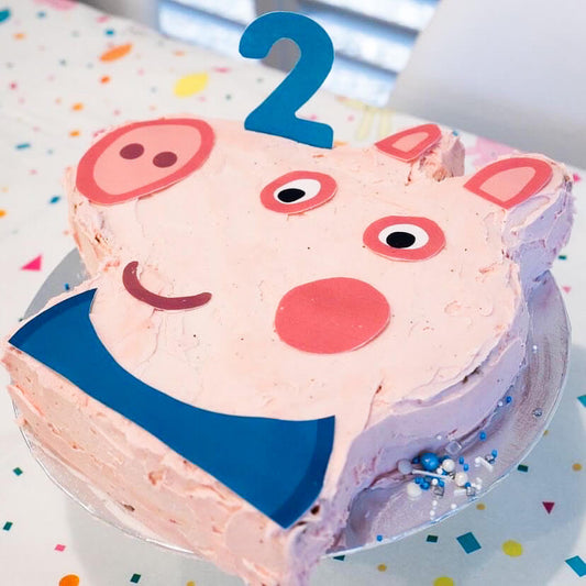 Custom Blue Pig Cake Kit