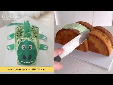 How to make a crocodile cake kit