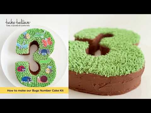 How to make our Bugs Number Cake Kit