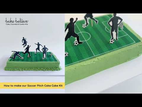 How to make our Soccer Pitch Cake Kit