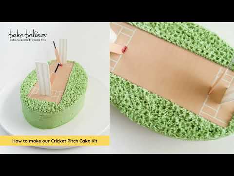 How to make our Cricket Pitch Cake Kit