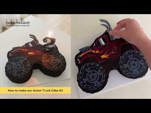 How to make our Action Truck Cake Kit
