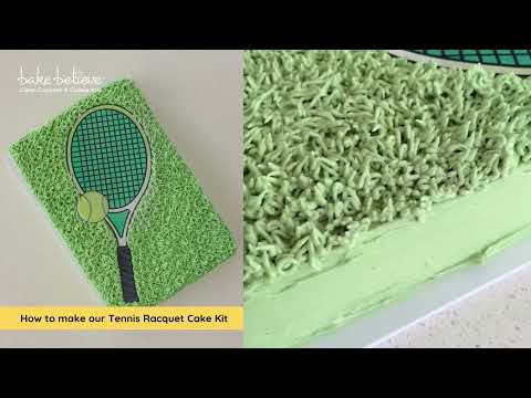How to make our Tennis Racquet Cake Kit