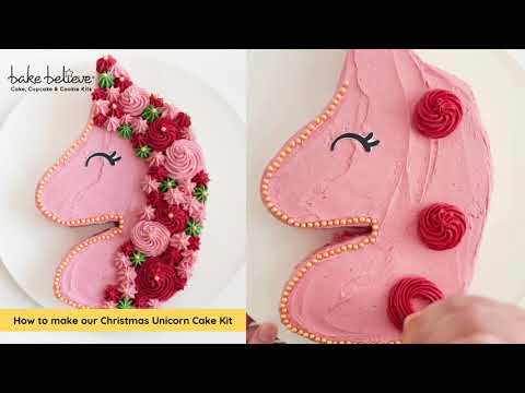 How to make our Christmas Unicorn Cake Kit 