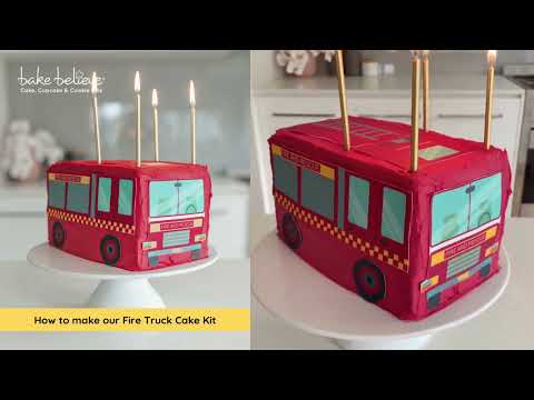 How to make our Fire Truck Cake Kit 