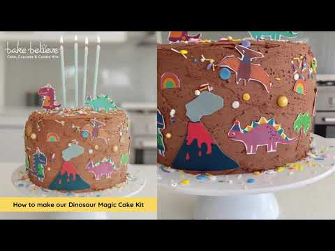 How to make our Dinosaur Magic Cake Kit